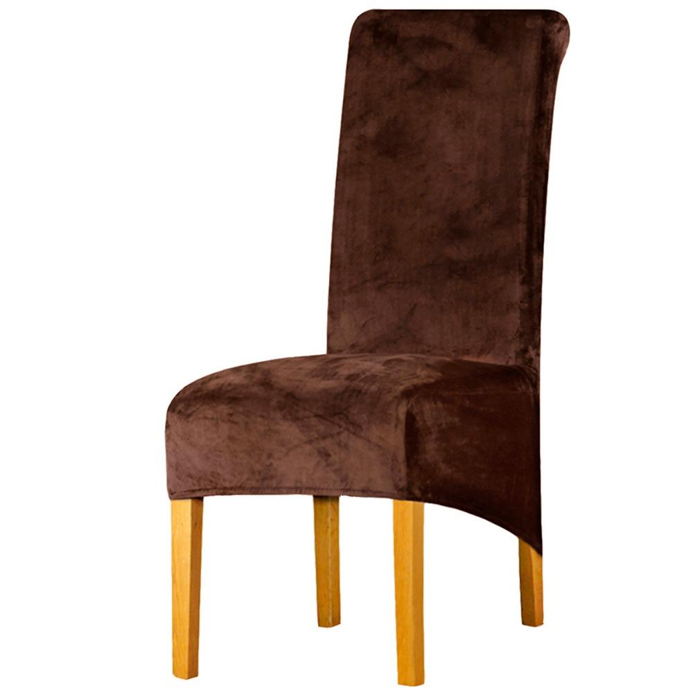 Stretch Velvet Chair Cover Universal Elastic Spandex Slipcover for Home Hotel Dining Chairs