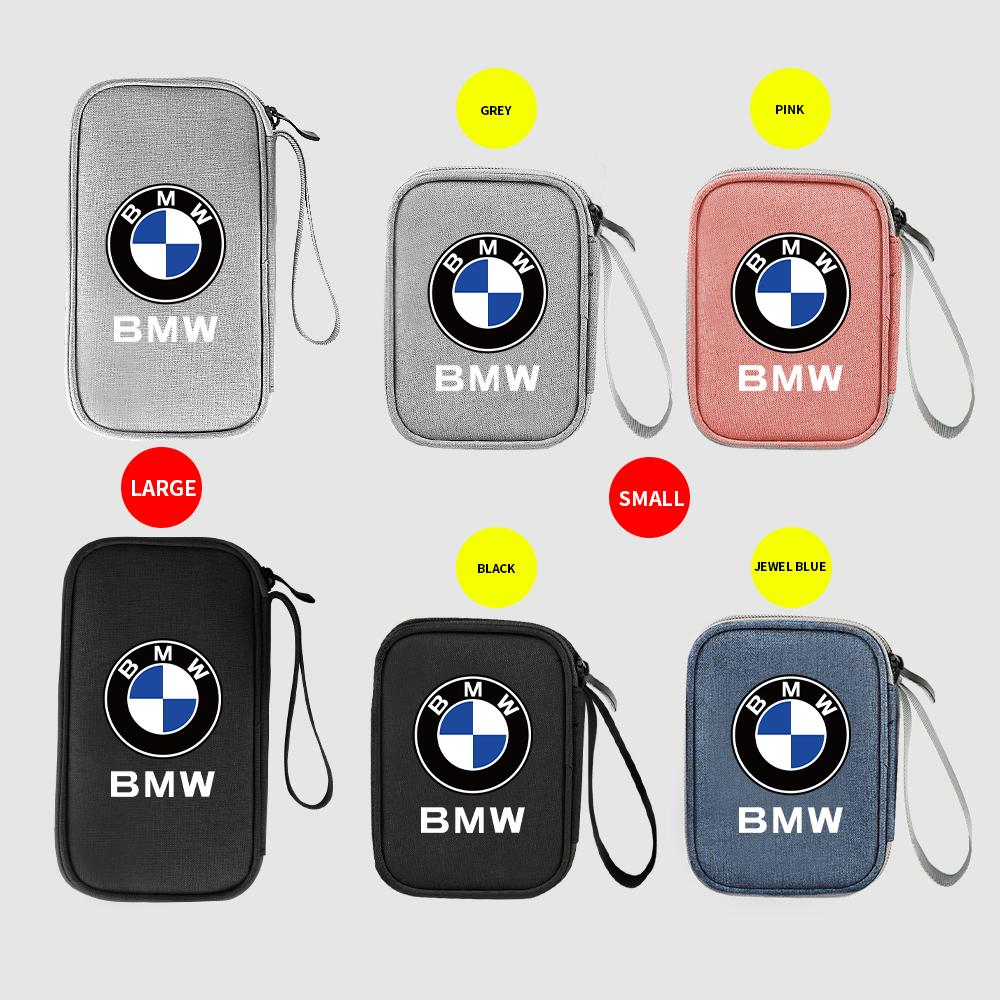 Data Cable Storage Bag Waterproof Portable Carry Case Layers Storage Bag For BMW M Performance M3 F01 F20 F10 E39 E36 E60 E46 X5 XN9