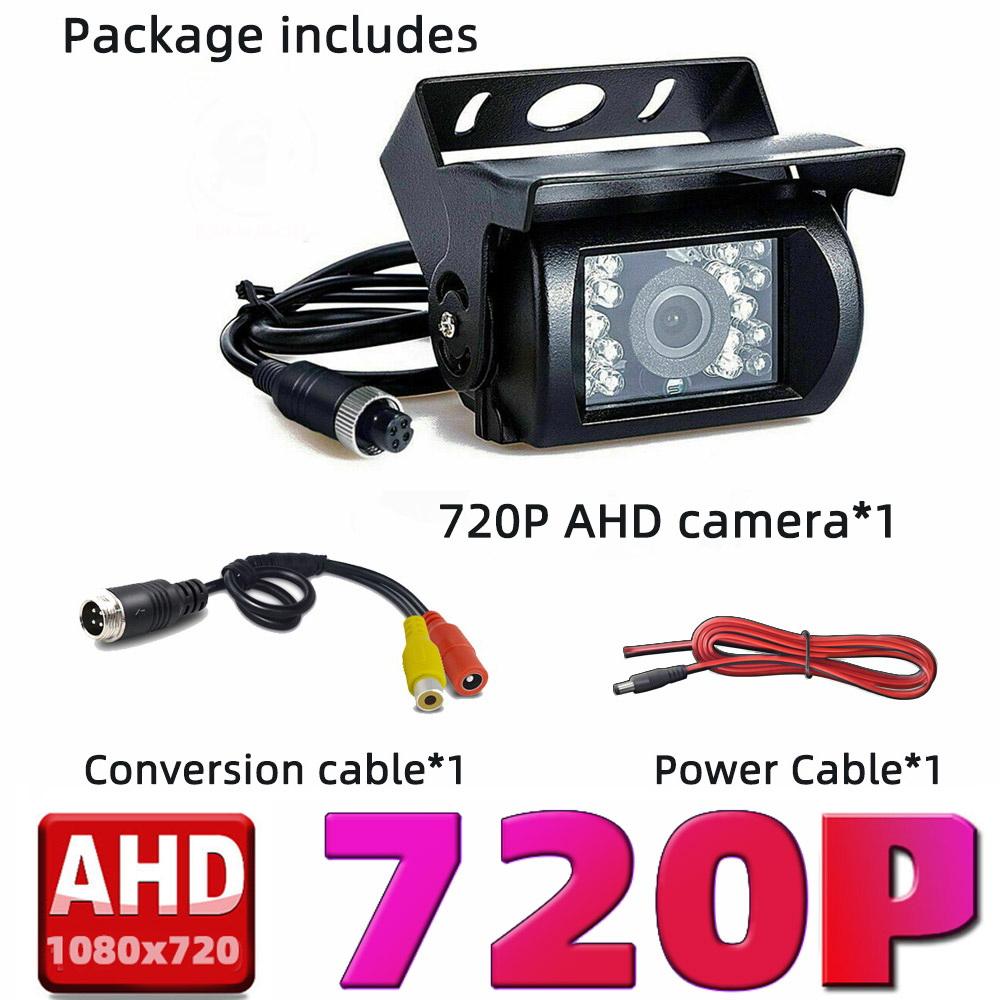 Waterproof AHD 720P 1080P Infrared Vision Rear View Reverse Backup Camera for Vehicle Truck Bus Van Rv  Parking Record Monitor