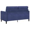 Sofa with Storage Space Police Blue 152 x 78 x 87 cm Polyester