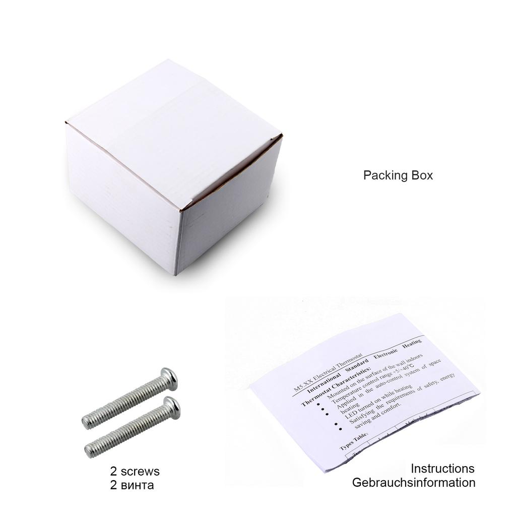 Termostat manual 230V 3M Controler de temperatură Economisește energie Încălzire prin pardoseală Termostat electric de cameră caldă Regulator pentru încălzirea încăperii iarnă