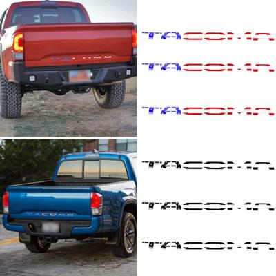Car Sticker Bright Color Alphabet Shape Strong Adhesive Fade-Resistant Tailgate Sticker for TACOMA Decoration