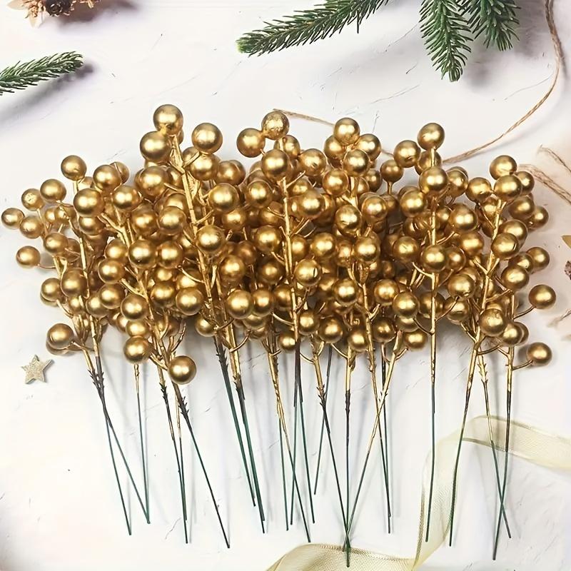 28-Pack 8" Artificial Berry Stems for DIY Crafts, Home & Wedding Decor. All-Season Fake Holly.