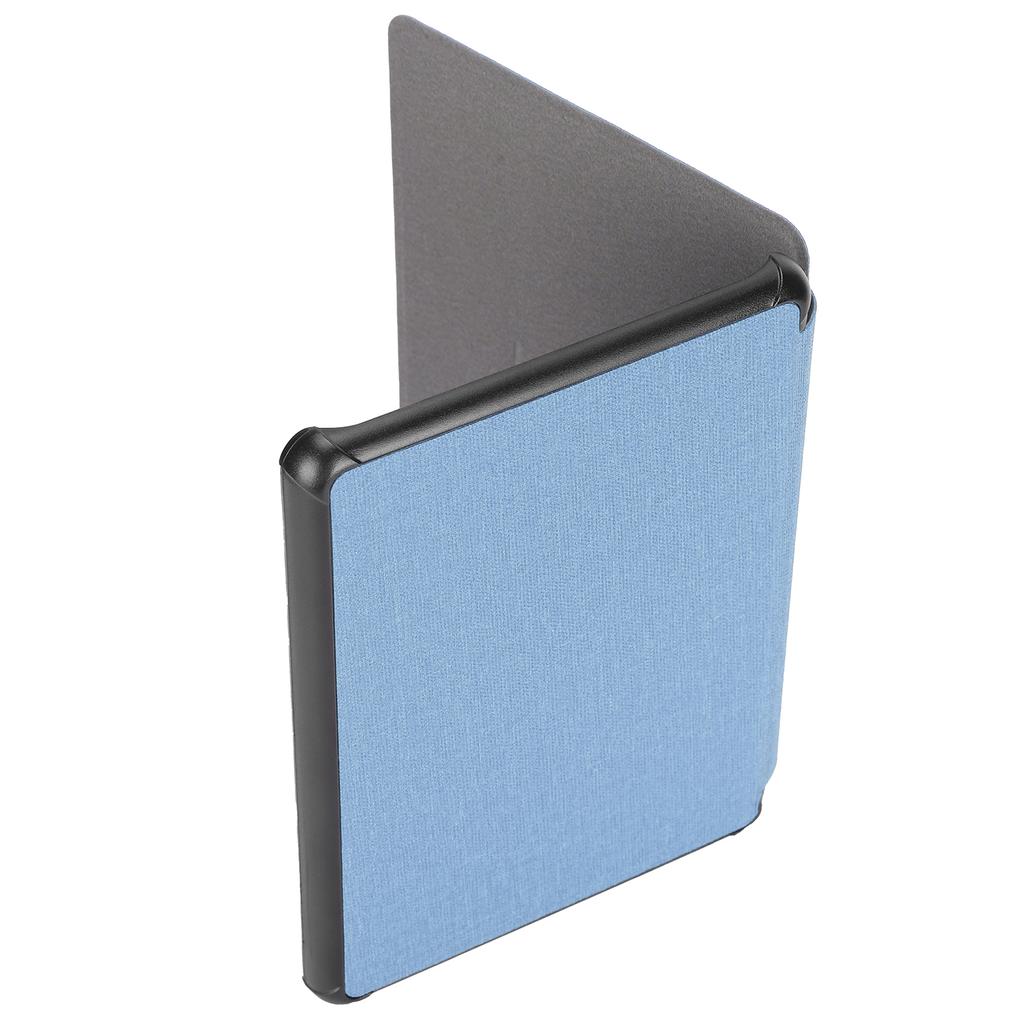 EBook Faux Leather Cover Lightweight Cloth Pattern Protective Case for Kindle 658 2019(Light Blue )