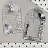 1/2Pcs Floral Polka Dot PVC Card Holder Scratch Resistant Kpop Photocard Organizer Pouch for Daily Use