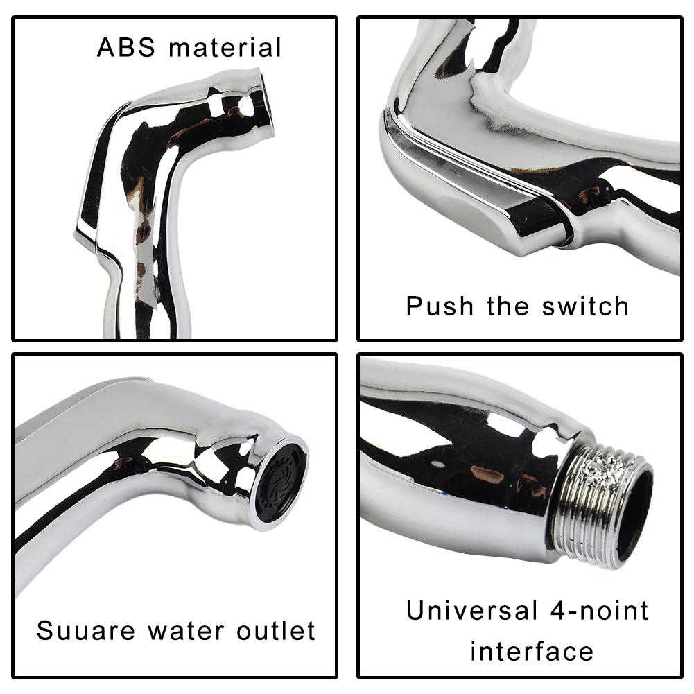 

Душевые лейки Биде Спрей Настенный Набор для душа для ванной комнаты ПУ/АБС Душевая лейка Биде Серебристый Туалетный шаттаф CHINA