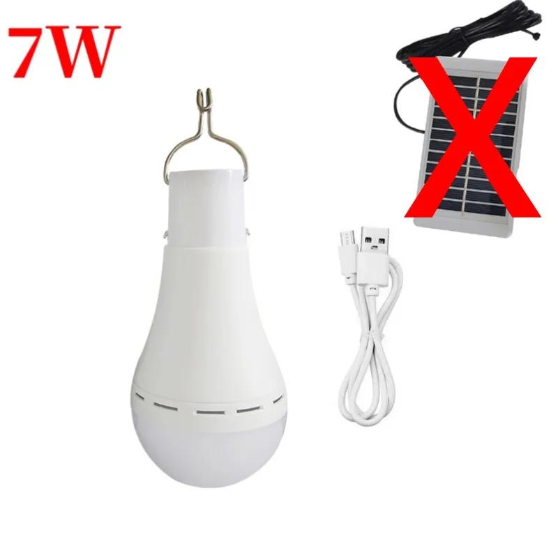 LED Hanging Solar Light IP68 Waterproof USB Charged Emergency Sunlight Powered Lamp Outdoor Camping Tent Lights Emergency Ligh