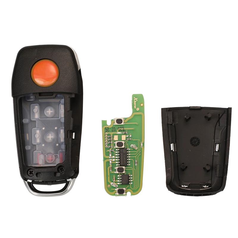 1 Piece For Xhorse XKFO01EN Car Remote Key Car Remote Smart Key Fob Flip 4 Button For Ford Style For VVDI Key Tool