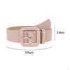 Fashion Jeans Belt Solid Pin Buckle Decor Adjustable Belts Girls Waistband PU Leather for