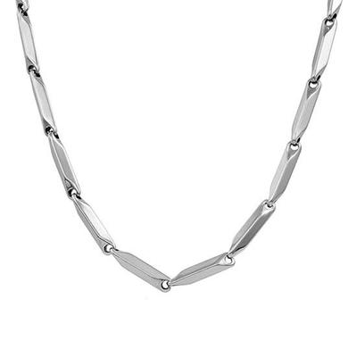 Pure Stainless Steel Rice Chain 50.8 Cm European Trending Style Necklace for Men Boy Gift for Husband Fathers Day Wedding Birthday Gift