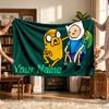 Adventure Time (5) Coperta Personalizzata con Nome Morbida Accogliente Regalo per Divano Letto Divano Decorazione per la Casa