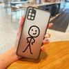 Cute Middle Finger Funny Man Galaxy A53 5G Case For Samsung A52 A52s A13 A14 A21S A23 A32 A33 A51 A71 A73 Phone Case Matte Cover