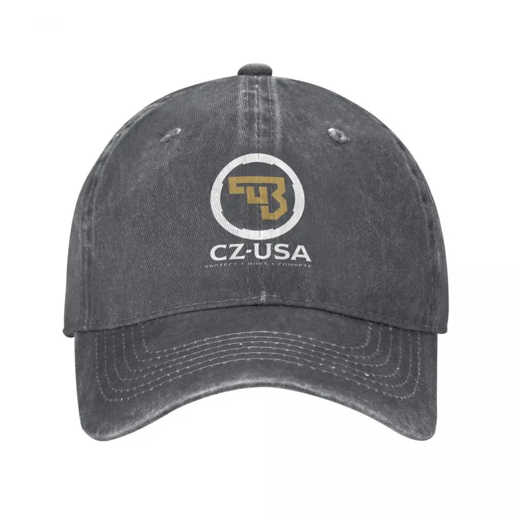 Casual CZ-USA Logo Baseball Caps Unisex Style Distressed Washed Snapback Hat Guns Outdoor All Seasons Travel Gift Hats Cap