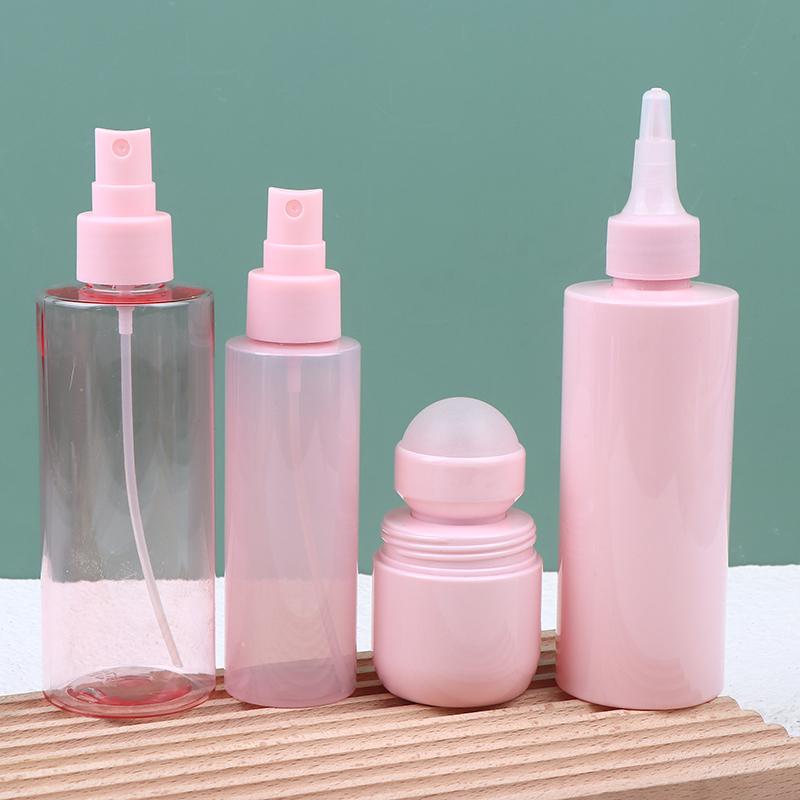 Pink Series Antiperspirant Body Fragrance Roll-On Bottles Spray Squeeze Liquid Ink Oil Dropper Bottle Pigment Container