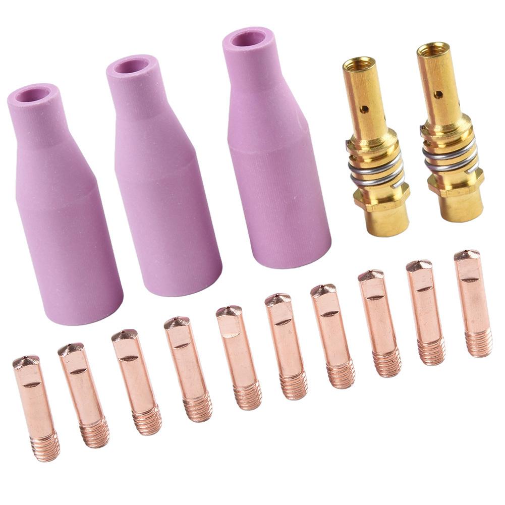 For MIG Welding Standard Welding Nozzle Kit Earthenware Welding Nozzles Set Welding Nozzle Earthenware Nozzles