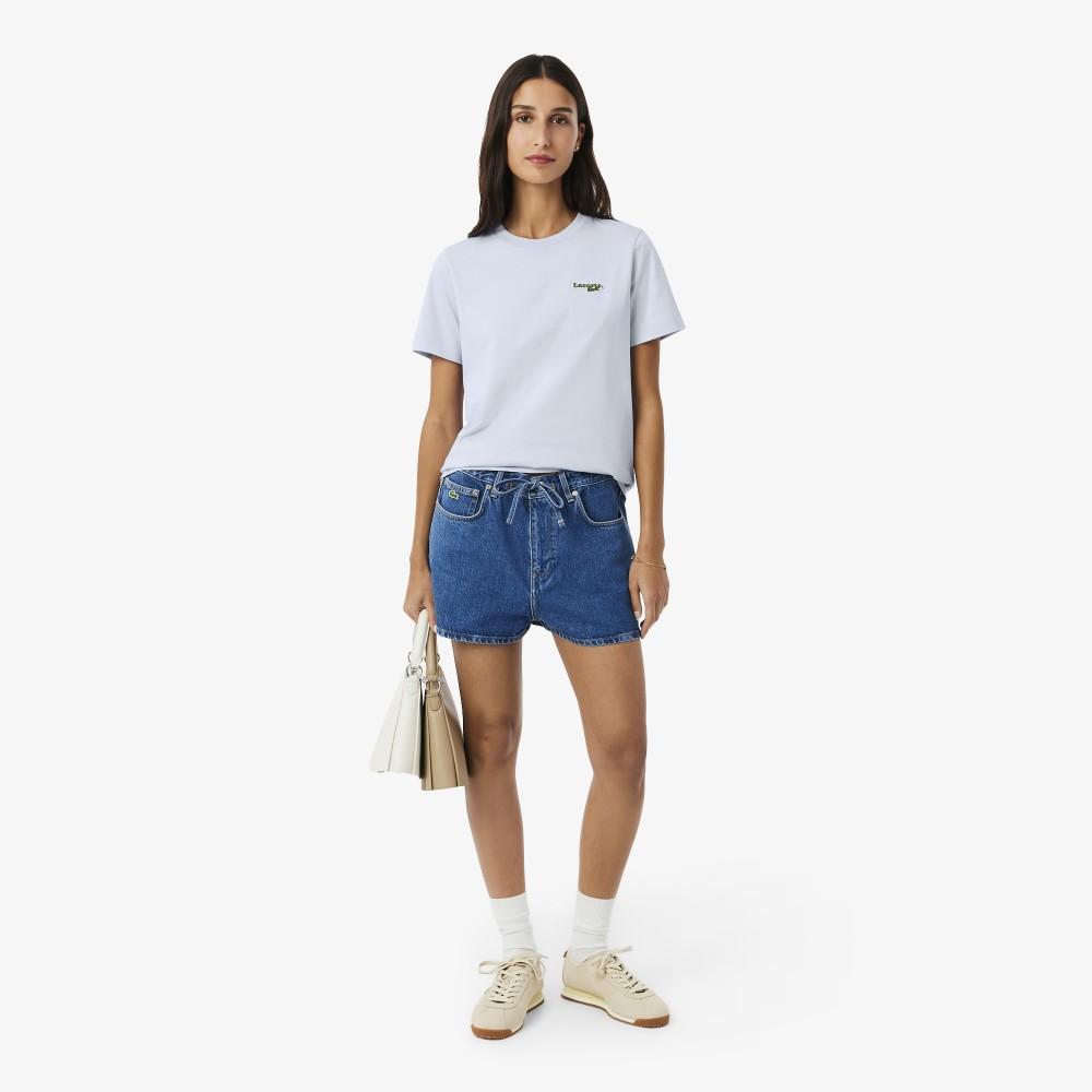 Lacoste Women's Soft Branding Short Sleeve T-Shirt TF5058-56GJ2G