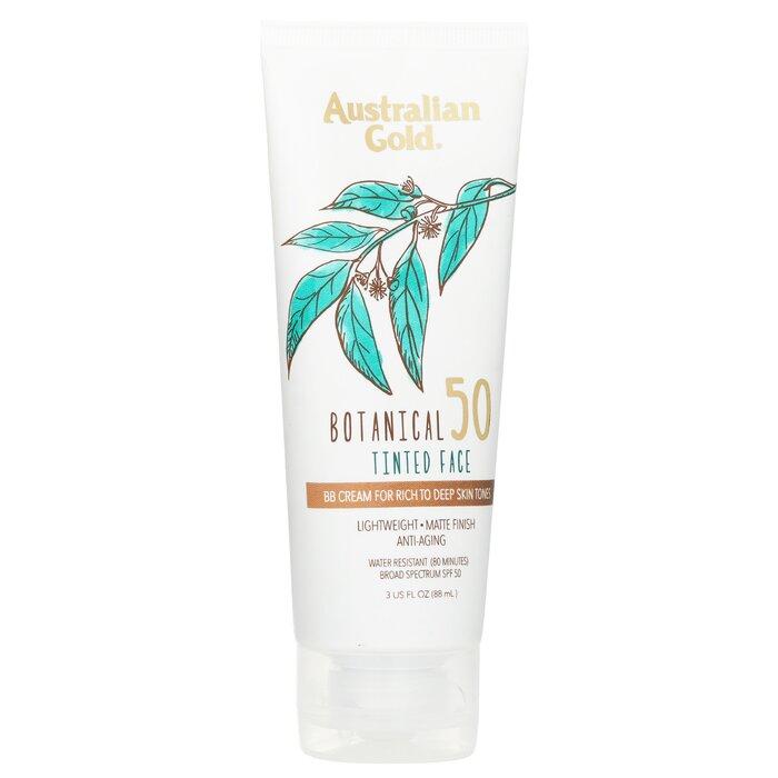 AUSTRALIAN GOLD Botanical Sunscreen SPF 50 Tinted Face BB Cream - Rich Deep
