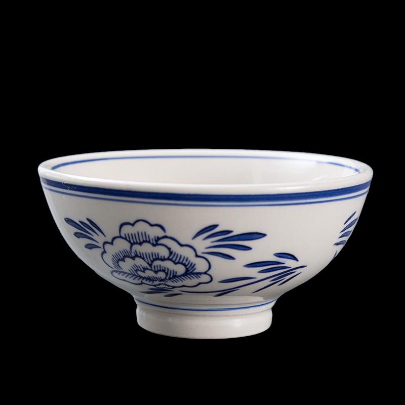 5-inch Lotus Ceramic Soup Noodle Bowls (4-pack)