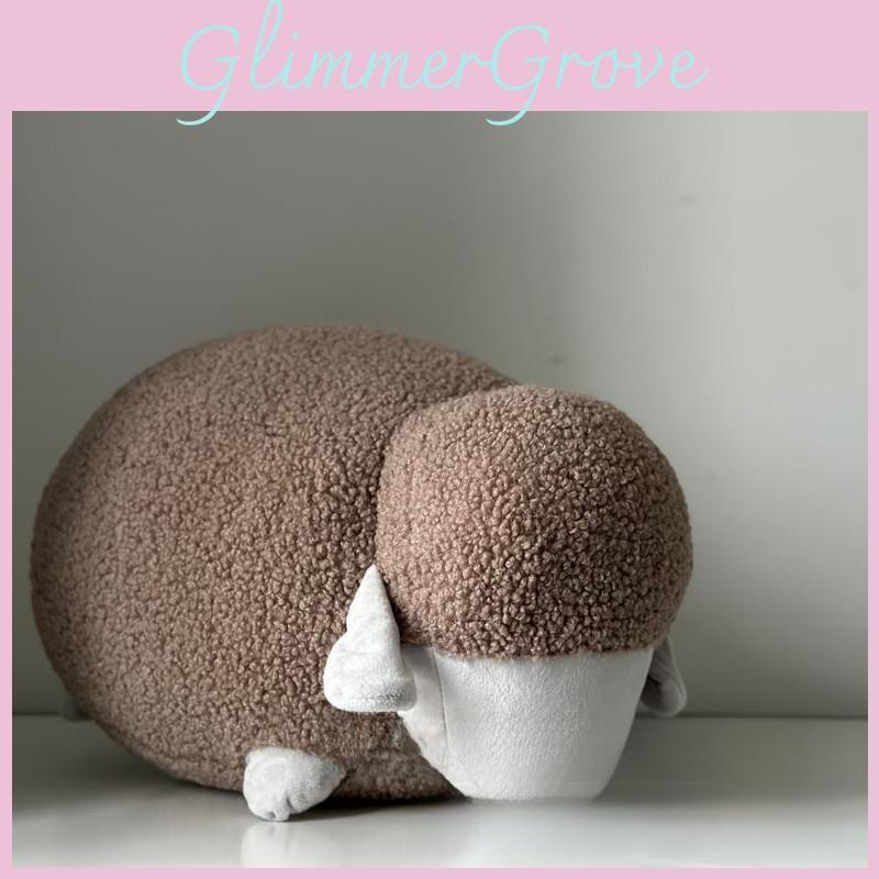 Cute White Cartoon And Brown Sheep Plush Doll Pillows For  Room And Decorat Sofa