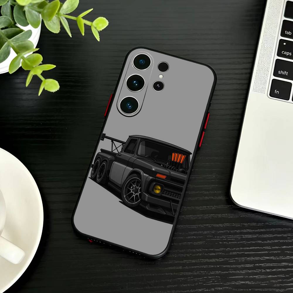 Car Cool sport Phone Case For Samsung S26,S25,S24,S23,S22,S21,S20,Plus,Fe,Lite,Others Black Cover