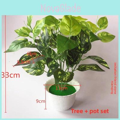 Pothos Evergreen Artificial Green Plant Pot With Realistic Foliage For Home Decor And Photography Props