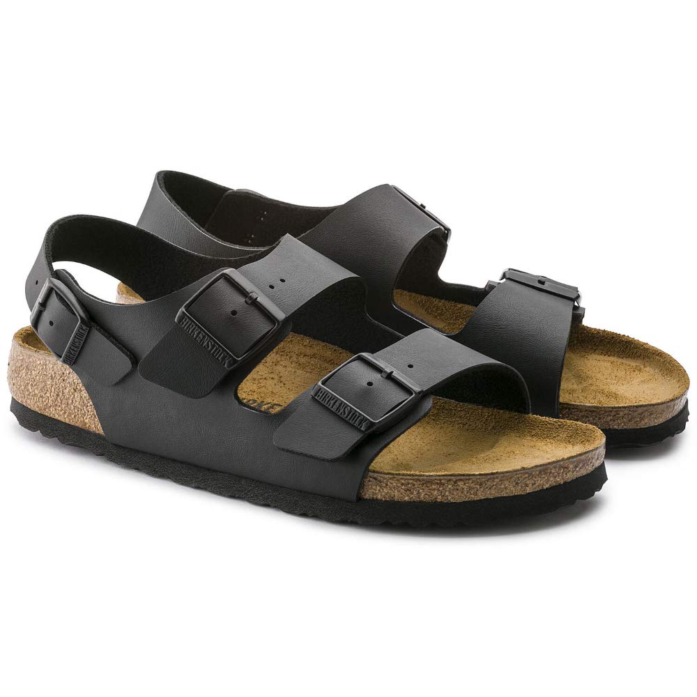 Milano Cm [BIRKENSTOCK] Birko-Flor Sandals, Black, 28.5