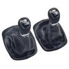 5/6 Speed Manual Gear Shift Knob Lever Pen Black Gaiter Boot Cover Case For Skoda Octavia Tour 1997-2011 Car Accessories