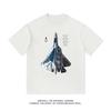 Su 57SU57 Sukhoi 5th Generation Fighter Russian Printed Military Fan Heavy Cotton Short Sleeve T-Shirt Men's
