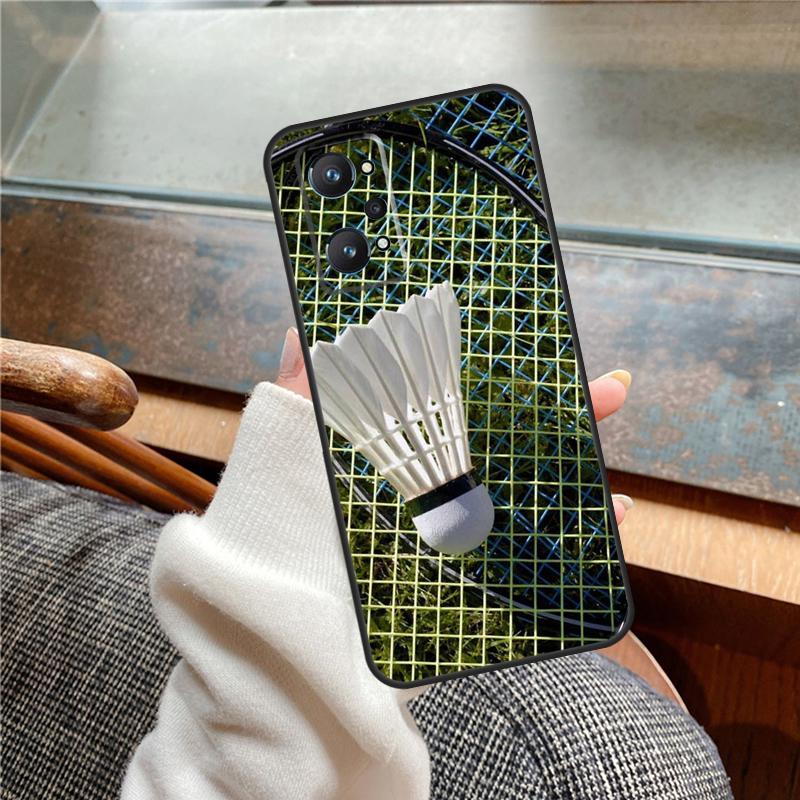 Badminton Sport Case For Realme 11 12 13 14 Pro Plus C53 C55 C51 C25 C63 C61 C65 C67 C71 C75 GT6 GT7 15 Pro