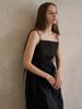Avang Cotton Washing Sleeveless Dress - Black