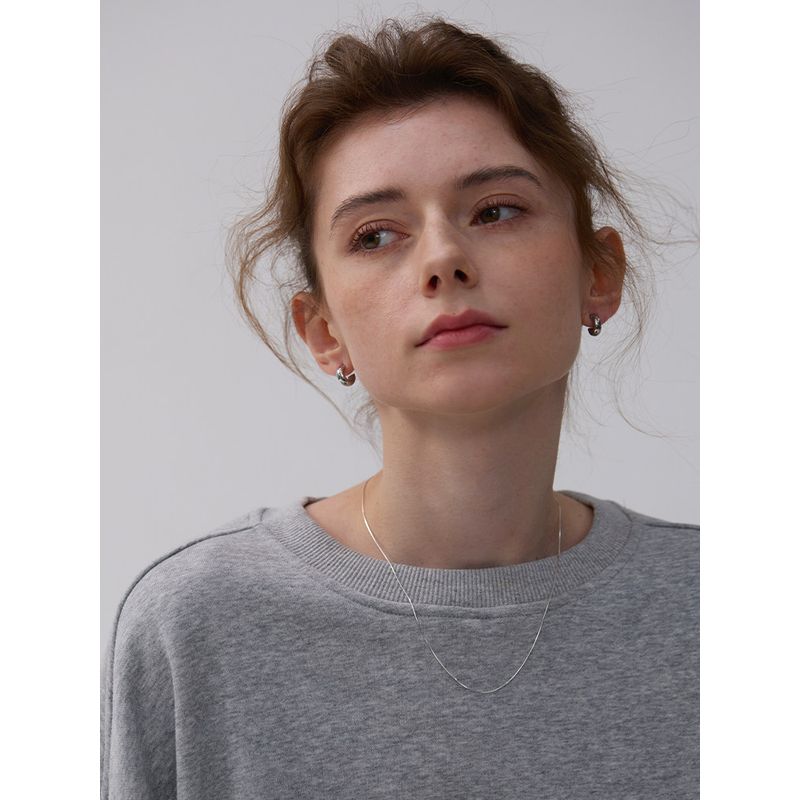 European and American Simple Style C- Shaped Small Ear Ring Non-Fading Men's and Women's Geometric Earrings Temperament Commute Earrings Minimalist
