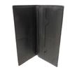 Used 12695 Linen Long Horizontal Wallet 101.79.978 7940 Textured Calfskin Bifold Anagram Embossed Black Men's from