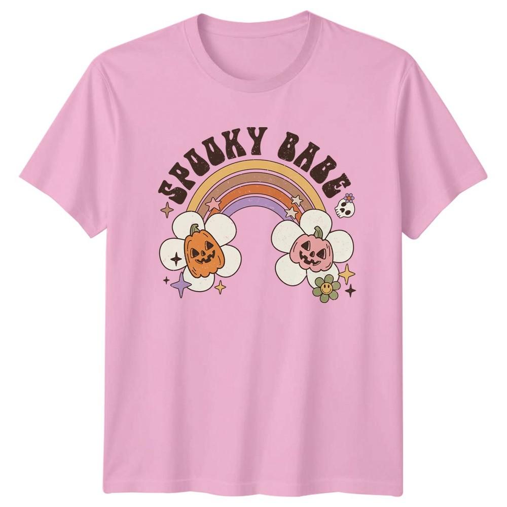 Spooky Babe Unisexs TShirt Retro Spooky Halloween Halloween Gift For Her