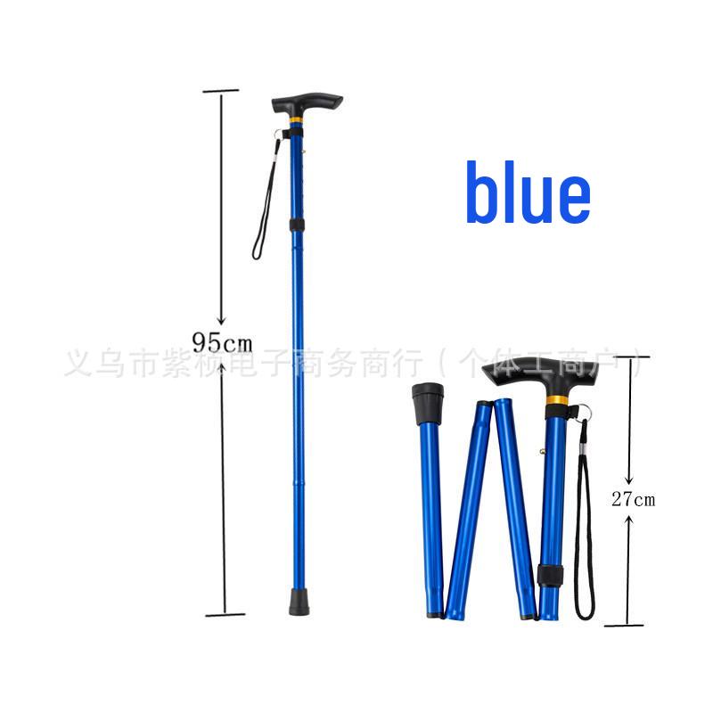 Telescopic Folding Trekking Pole: 5-Section Hiking, Climbing & Ski Walking Stick for Outdoor and Elderly Use
