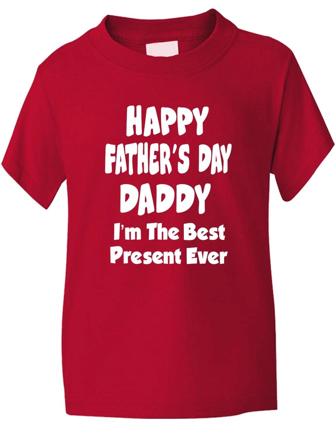 Happy Father s Day Funny Kids T shirt Age 1-13 XL