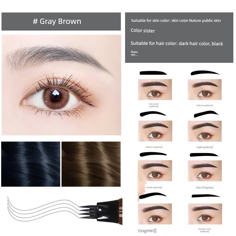 Eyebrow Shaping Tool for Women, Eyebrow Stickers, Beginner-Friendly, Lazy-Friendly, Four-Pronged Eyebrow Pencil, Integrated Shaping Eyebrow Stickers