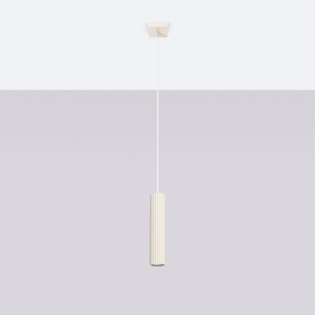 Lampa Wisząca Amber 1 Gu10 Beżowy Alu Lumilo 15.459.92