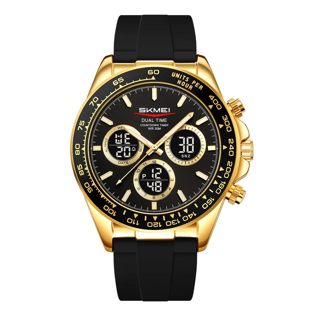 Men's business silicone tape watch multi-functional luminous waterproof electronic watch manufacturer