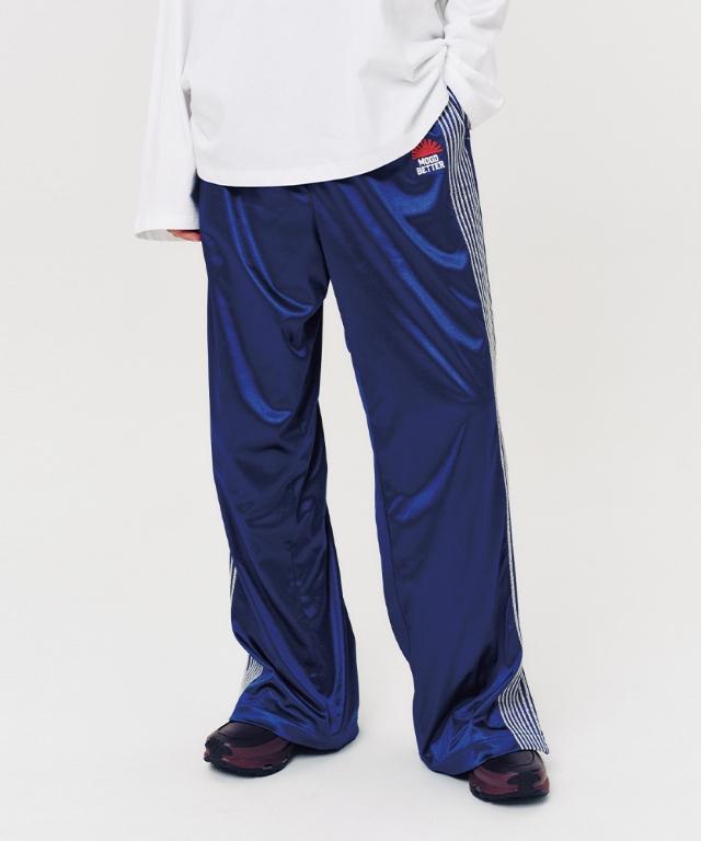 Mod Bearer Side Line Track Pants Blue