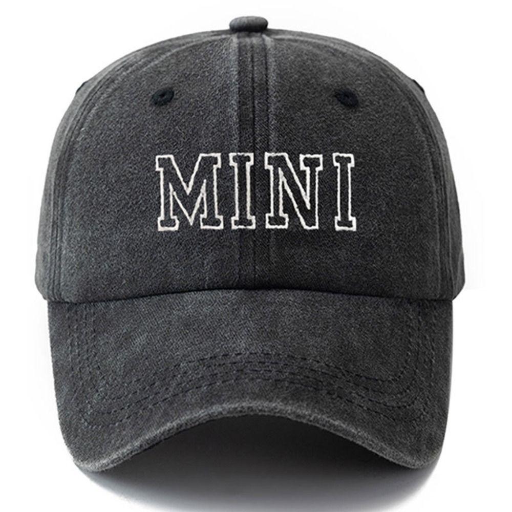 Fashion Washed Cotton MAMA MINI Embroidery Caps Adjustable Vintage Baseball Cap Breathable Sport Visors Cap