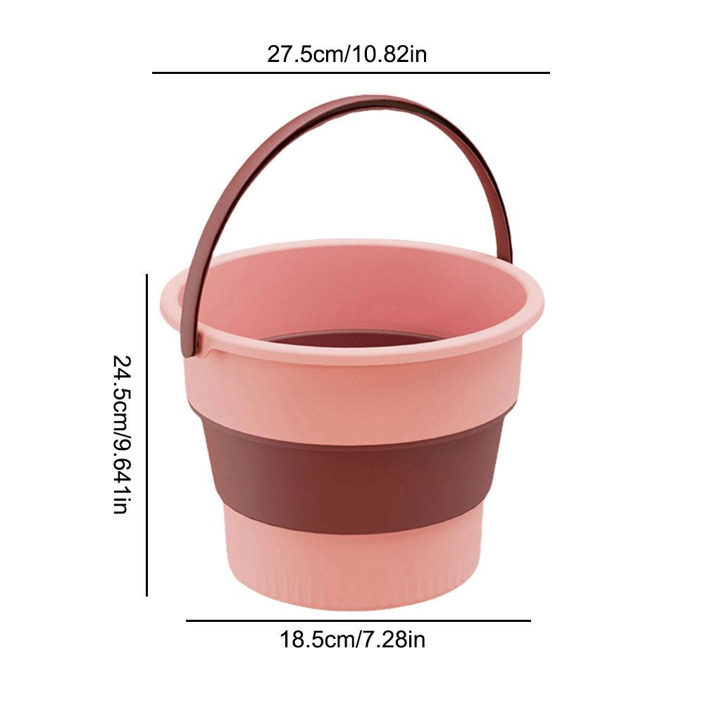 17-5L Collapsible Plastic Bucket Water Bucket Folding Handy Bucket for Bathroom Kitchen Camping Car House Washing Water Bucket