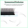 Yelix Smaller Opening 3D Lashes Narrow 3D W Shape Eyelash Extension Premade Volume Fan Lashes Natural Soft Eyelash