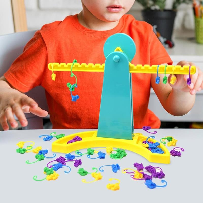 Balance Scales Falling Hanging Monkeys Educational Arcade Game