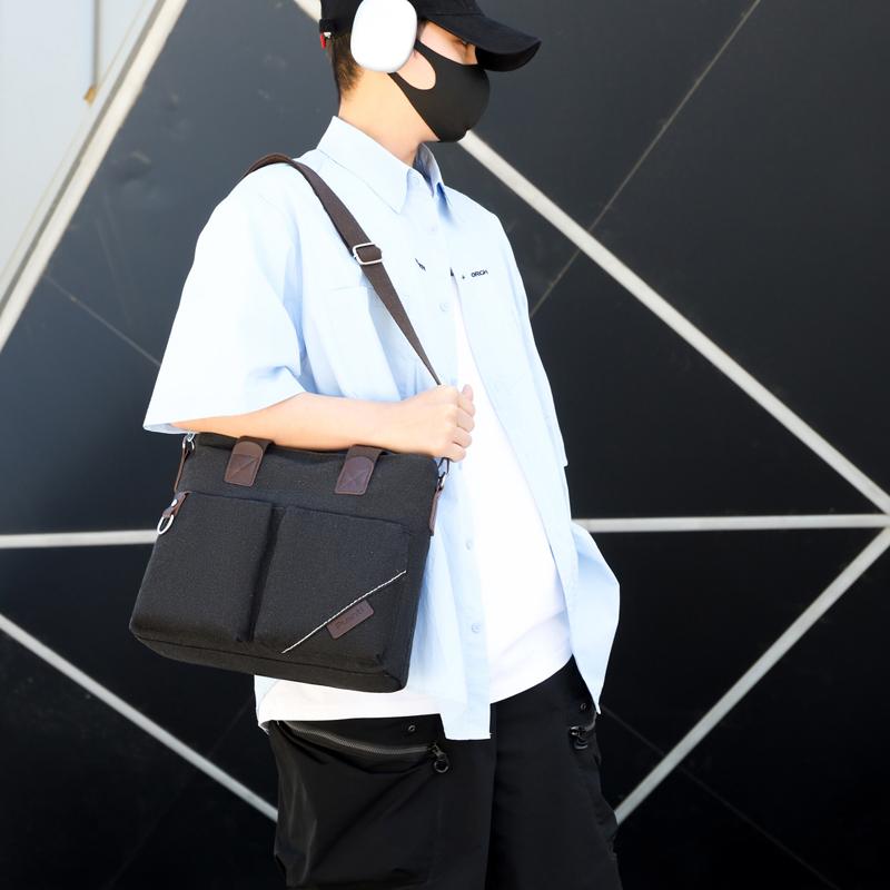Pánské plátěné tašky přes rameno Casual Tote Cestování Pánská crossbody taška Luxusní tašky Messenger Móda Vysoce kvalitní kabelka