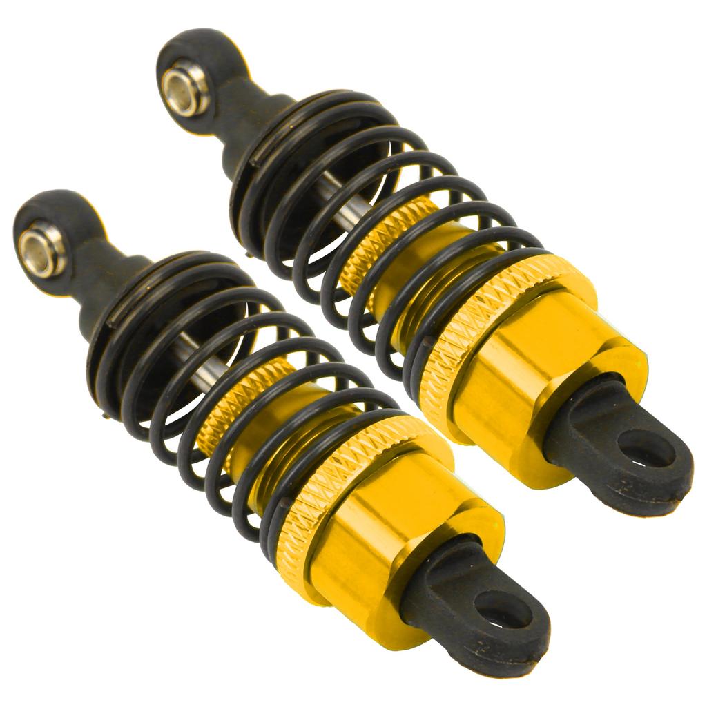 2 Stück RC Metall Stoßdämpfer Dämpfer Stoßdämpfer Set für Wltoys A959 A949 A969 118 RC AutoGold