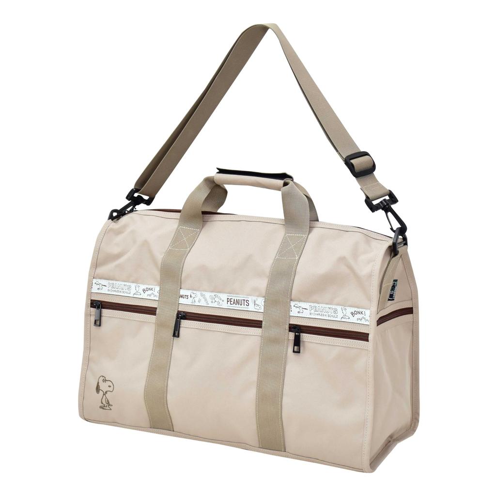 Boston Large Water School Cute Snoopy0398 31 550 Beige [Snoopy] Bag, Capacity, 25L, Repellent, Carry-on Bag, Shoulder, Carry-on, Women's, Travel,