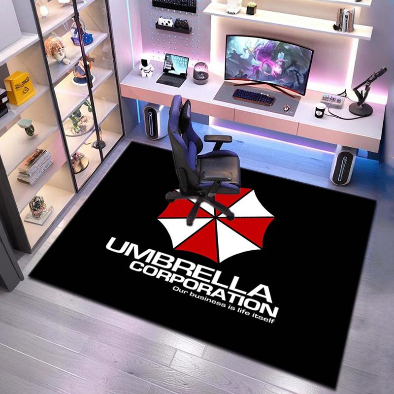 Gioco Sci-Fi Resident Evil, Umbrella Corporation, tappeto morbido, soggiorno di casa, tappetino per sedia da ufficio, zerbino, zerbino tappeto U4