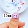 50 Stück Neu Süß 10mm Mini Niedlich Cartoon Maske Flache Rückseite Harz Cabochons Scrapbooking DIY Schmuck Basteln Dekoration Zubehör