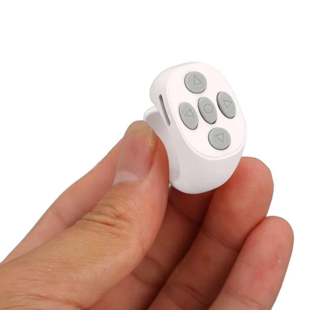 Page Turner TikTok Button Remote Smart Ring Controller Bluetooth Wireless Remote Page Turner Fingertip, 5.3