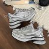 Platform Muffin Small Casual Shoes Sneakers Silver Women's Shoes New Double Paris Dad Shoes Women